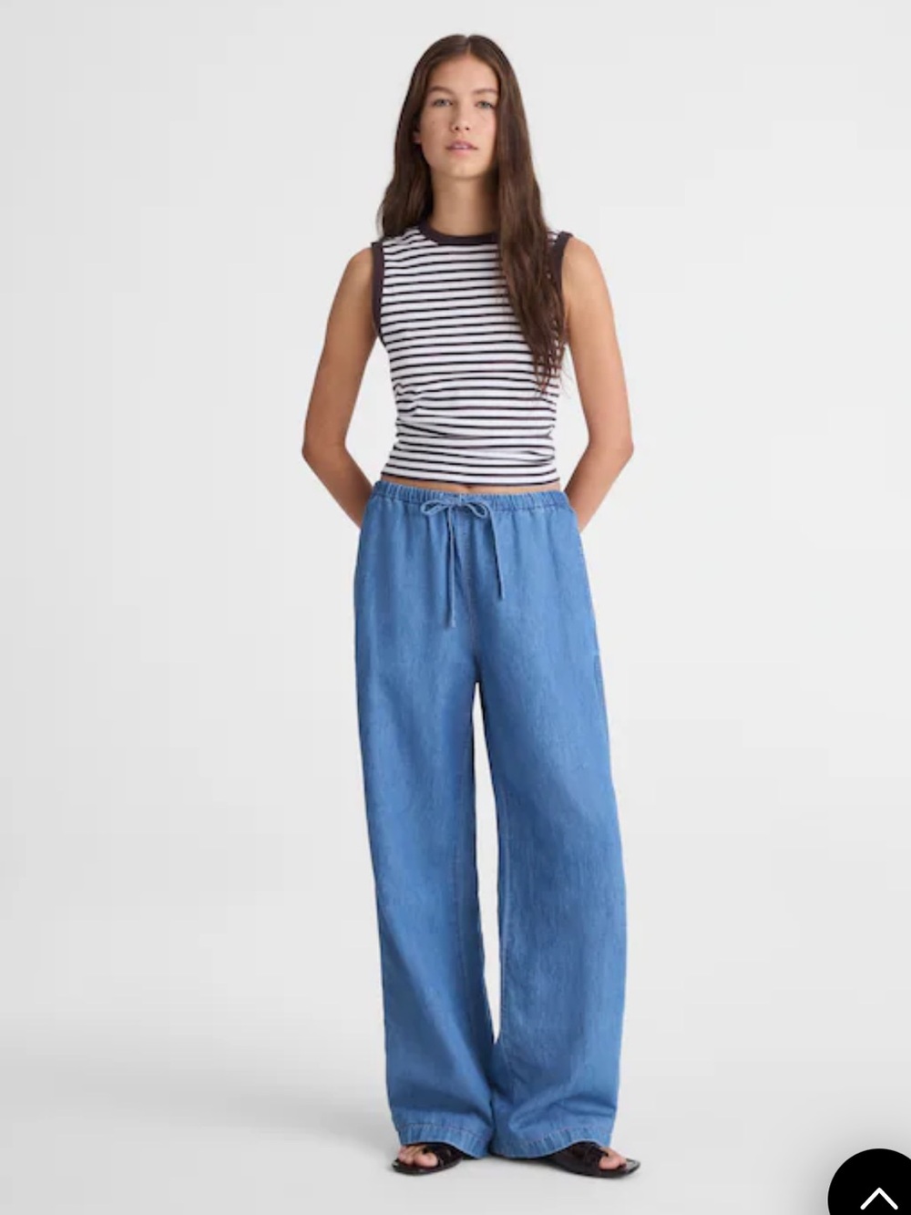 nwt Madewell pull-on jean in cotton linen - Picture 1 of 9
